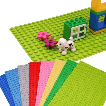 Duploed Placă de Bază Lepinblocks 32*16Dots 51*25cm placa de bază DIY Blocuri Accesoriu Compatibil Duploes pentru Copii
