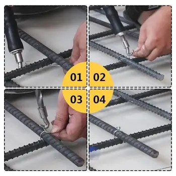2 BUC Armătură de Sârmă Cravată Twister Instrument Automat de Beton Metal Răsucire Sârmă Gard Trage de Cravata Instrument de Curbe și Drepte Cârlig #35