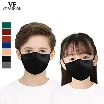 VIP Moda Fata Reglabile Masca de Copil Material Lavabil Refolosibil Praf Respirabil 7 Culori Negru Copii Măști de Gura