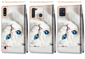 Portofel Caz Pentru Samsung Galaxy Nota 10 Lite S10 Lite S20 Plus Ultra M60 M-80 A01 A21 A51 A70s A71 A81 A91 Flip din Piele de Caz
