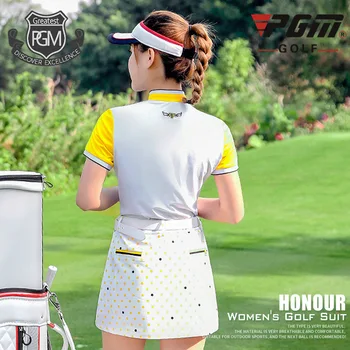 Pgm Femei Golf Fusta De Vară În Aer Liber Golf Tricou Respirabil Moda Costum De Golf Doamnelor Vara Slim Fit Sport Set