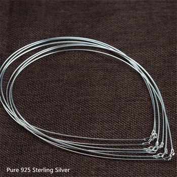 Buyee Argint 925 Colier Lanț Femei 1.2 mm Lanțuri de Șarpe Cuplurile de Femei Simplu Cuplurile Lanț de Bijuterii