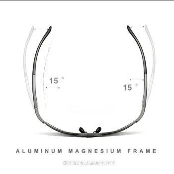 VEITHDIA Aluminiu Magneziu Semi-fără ramă Polarizat ochelari de Soare Barbati de Conducere Ochelari de Soare Ochelari de Accesorii oculos de sex masculin nuante