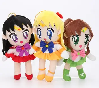 9 Buc Minunat Anime Sailor Moon Papusa de Plus Umplute Jucărie Cosplay Prop Decor Acasă pentru Femei Fata de Cadou de Crăciun 20cm