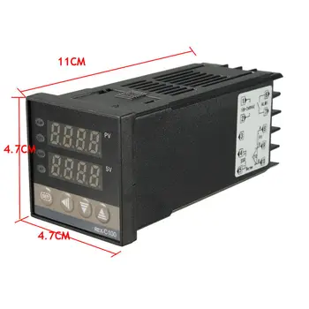 De Brand Nou Digital 110-240V PID REX-C100 Controler de Temperatura + 40A SSR + K Thermocopanale