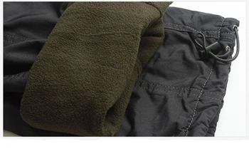 Iarna se Ingroase Fleece Pantaloni pentru Bărbați Tactice Militare Pantaloni Cald Casual, din Bumbac de Luptă Bombardier de Lucru Pantaloni pentru Barbati M-3XL
