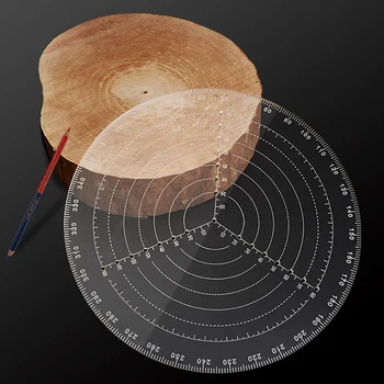 Prelucrarea lemnului Localizare Conducător Marcarea Center Finder Instrument pentru prelucrarea Lemnului Busola pentru Woodturners Boluri Strung Clar Cercurile de Desen