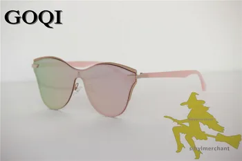 GOQI 2018 femei polarizate roz flash ochelari de soare ,de-a lungul dimensiune full frame ușă afară lady popular brand de brand de ochelari de soare transport gratuit