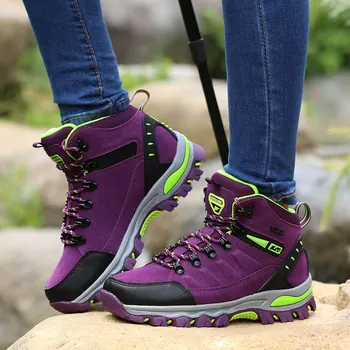 În aer liber, Drumeții Pantofi pentru Femei Waterproof Ghete de Munte Alpinism Pantofi Barbati Antiderapante usor de Purtat Adidasi de Trekking Trail Pantofi