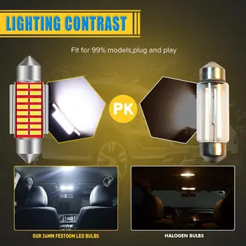 4x C5W LED-uri CANBUS-Bec Feston 31mm 36mm 39 41mm C10W Auto Interior Lumini de Eroare Gratuit Cupola de Lumină de inmatriculare Auto Styling Lumina