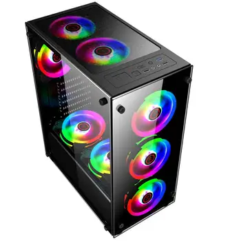 NOI Gamer Răcire Desktop Computer Mainframe Caz 350x290x410mm Pentru ATX/ m-atx/mini-itx Suport 8 Fani