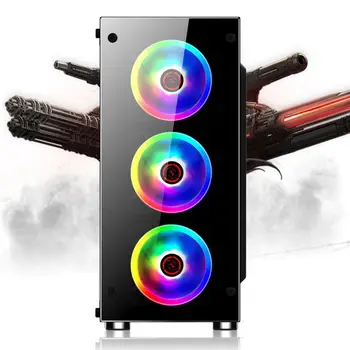 NOI Gamer Răcire Desktop Computer Mainframe Caz 350x290x410mm Pentru ATX/ m-atx/mini-itx Suport 8 Fani