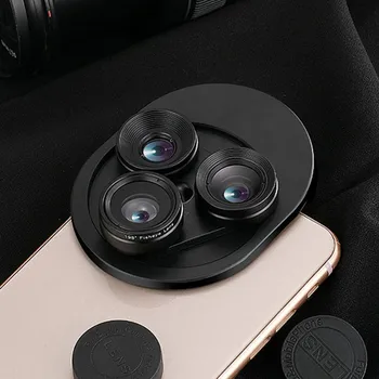 Telefon mobil extern lentilă Wide angle macro, fisheye telefon mobil lentile de Trei-în-unul universal special efectul de lentilă aparat de fotografiat