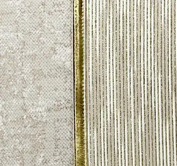 Moderne de lux lumina alb dungi aurii față de pernă spătar față de pernă jacquard talie pernă acoperă