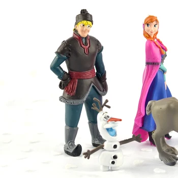 Disney Cifre Printesa 10cm Anime PVC Acțiune Figura Kristoff, Sven, Olaf Frozen Ziua Jucarii pentru Copii, Cadouri de Craciun DS04