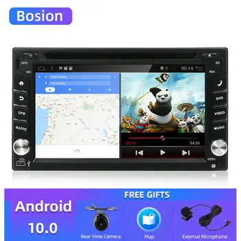 6.2 inch 2 Din Android 10.0 Masina Dvd Player Audio Stereo Pentru Universal de Navigare Gps Volan 2Din Radio Recorder Wifi Hartă