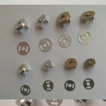 50 de Seturi Magnetice Metalice se Fixează elementele de Fixare Sac Pungă Cleme de Cusut Nasturi 14mm/18mm pentru Geantă de mână de Ambarcațiuni de Cusut Haina de Piele Butoane