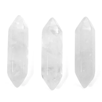 Sunligoo 3x Mini Dublu Reziliat Pietre pretioase Naturale au Scazut Hexagonale Coloana de Vindecare Cristale de Cuarț Pietre Naturale Minerale