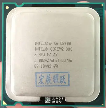 Intel Core 2 Duo Processor E8400 (6M Cache, 3.00 GHz, 1333 MHz FSB)SLB9J EO LGA775 Desktop CPU Intel unitate centrală de procesare