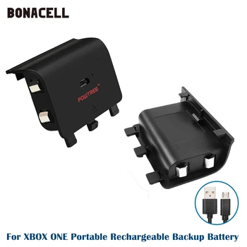 Bonacell 2X Încărcare a Bateriei Kit Pentru XBOX ONE Portabil Baterie Reîncărcabilă de Rezervă Pachet Cu Cablu USB Pentru XBOX ONE Controller