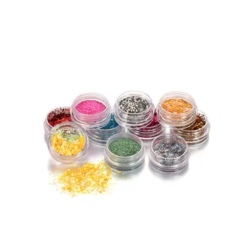 12 sticle/set UV Rășină Epoxidică Umplere Unghii cu Sclipici Colorate Nail Art Pudra Praf Pentru Bijuterii DIY Face Provizii Accesorii