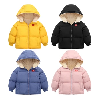 2020 Iarna Baieti Jachete Cu Gluga Haina Fete Îngroșa Sacou Cald Copilul Îmbrăcăminte De Modă Pentru Copii În Jos Jacheta De Bumbac Pentru Haine Copii