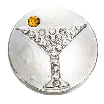 10buc/lot Nou Snap Butonul Bijuterii Vintage Floare de Cristal 18mm 20mm Butoane de Ajustare Ghimbir Farmece Fit din Piele de Argint Brățară
