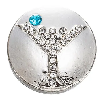 10buc/lot Nou Snap Butonul Bijuterii Vintage Floare de Cristal 18mm 20mm Butoane de Ajustare Ghimbir Farmece Fit din Piele de Argint Brățară