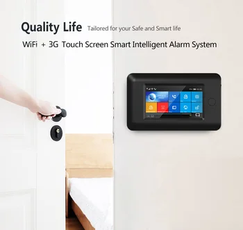 GauTone de Domiciliu fără Fir WiFi 3G Sistem de Alarmă Antifurt de Securitate APP de Control cu Detector de Mișcare Senzor RFID Card Smart Home Kit