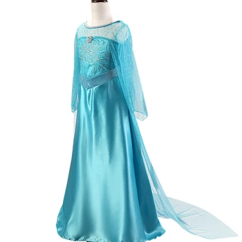 2020 Elsa Rochii Pentru Fete Printesa Anna Rochie Elsa Costume Petrecere Cosplay Elza Vestidos Accesoriu De Par Set Pentru Copii Fete De Îmbrăcăminte