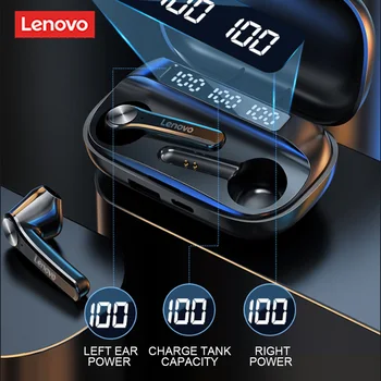 Original Lenovo QT81 Căști fără Fir, Căști Bluetooth Control AI Gaming Headset Stereo bass Cu Microfon Reducere Zgomot