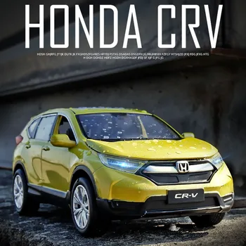 1:32 Honda CRV Model de Masina Aliaj Masina de turnat Mașină de Jucărie Model de Sunet și Lumină Copii Jucărie de Colecție Transport Gratuit
