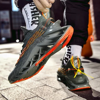 Noul Design Lama Pantofi De Funcționare Reflectorizante Noaptea Jogging Adidași Bărbați Moda Stabil Încăltăminte Într Zbor Țesut De Sex Masculin Zapatillas
