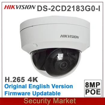 Original hikvision 8Mp DS-2CD2183G0-am înlocui DS-2CD2185FWD-am 4K în aer liber WDR Fix CCTV IP POE IR Dome Camera de Rețea