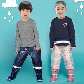 2020 Baieti Pantaloni de Ploaie PU Impermeabil Sport Copii Pantaloni de Toamna pentru Copii Sportwear Copilul Jambiere Haine
