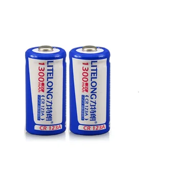 2 BUC baterie reîncărcabilă litiu CR123A 3V litiu aparat de fotografiat baterie baterii 16340 1300mah