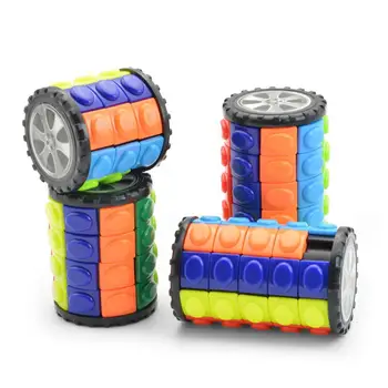 3D Roti Slide Cilindru Cub Magic Colorate Babylon Tower de Relief de Stres Cub Copii Puzzle Jucării pentru Copii, Adulți, Jucării Senzoriale