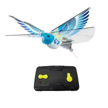 De La Distanță Controlate De Simulare De Păsări Aripi-Aripi De Porumbel Inducție Pasăre Electric Vultur Control De La Distanță Bionic Bird Albastru