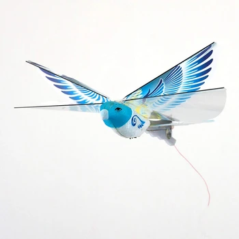De La Distanță Controlate De Simulare De Păsări Aripi-Aripi De Porumbel Inducție Pasăre Electric Vultur Control De La Distanță Bionic Bird Albastru