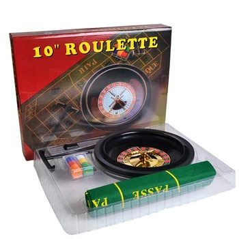 10 inch Roulette Set de Joc de Casino Ruleta cu fata de Masa de Poker Chips-uri pentru Bar, KTV Petrecere Borad Joc