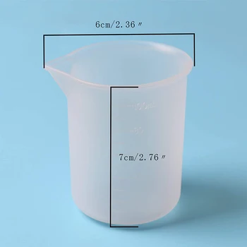 2 BUC 100 ml rasina de Silicon Mucegai Cupe de Măsurare pentru Rasina Non-stick de Amestecare Cupe Lipici Instrumente Precise Scară