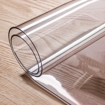 Transparența PVC masă cârpă Moale față de Masă de Sticlă rezistent la apa Oilproof pentru masă dreptunghiulară Bucătărie, masă de acoperire 1.0 mm