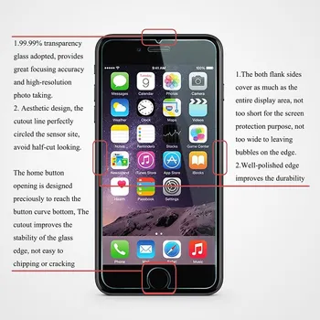 20buc Sticla Temperata pentru iPhone X XR 5 5s SE 6 6s 7 8 Plus Explozie Dovada Folie de protectie ecran pentru iphone X XS XR 11 Pro Max