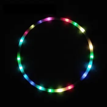 LED-uri Colorate Cerc de Fitness Arte Abdominale, Pierderea de Grăsime Lumina de Fitness, Crossfit Pliabil Sport Cerc de Gimnastică, Echipamente de Fitness