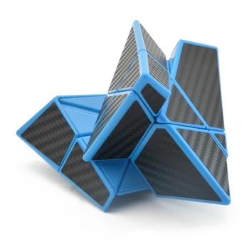 Lefun 3x3 Fantomă Piramida Puzzle Cub Negru Albastru Bază Jinzita Cub Magic PVC Autocolant Viteza Cub Jucarii Educative Guimo 3x3