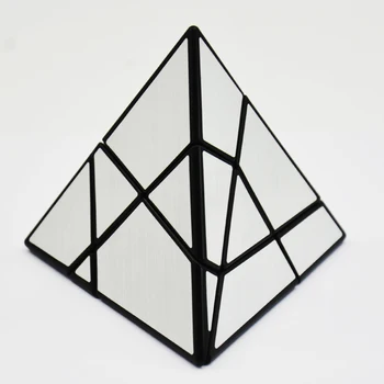Lefun 3x3 Fantomă Piramida Puzzle Cub Negru Albastru Bază Jinzita Cub Magic PVC Autocolant Viteza Cub Jucarii Educative Guimo 3x3