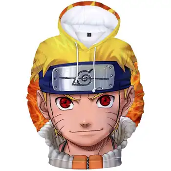 Naruto Femei Barbati Toamna cu Maneci Lungi Hoodie Anime Naruto 3d de Imprimare Pulover cu Glugă Topuri Casual NARUTO O-Gât Hoody Tricou