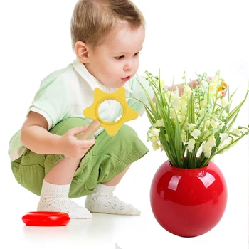 Drăguț Montessori Din Lemn Portabile Stele Lupă Pretinde Juca Instrument De Jucării Pentru Copii Din Lemn Lupa Optica Jucărie