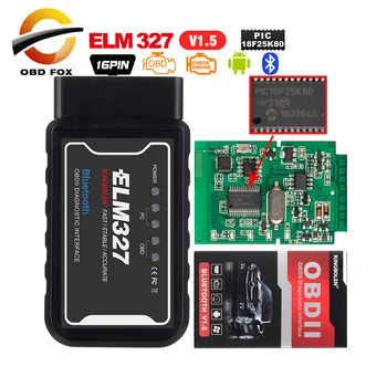 ELM327 OBD2 Bluetooth/WIFI V1.5 Instrument de Diagnosticare Auto ELM 327 OBD II Scanner Chip PIC18F25K80 Munca Android/IOS/Windows 12V Diesel