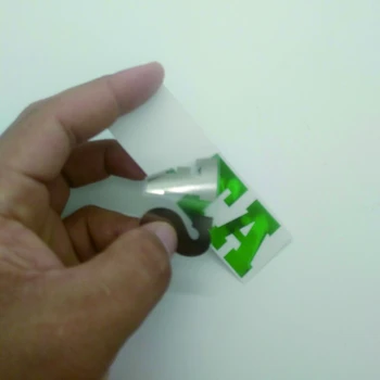 Nou stil de metal verde autocolant eticheta de imprimare